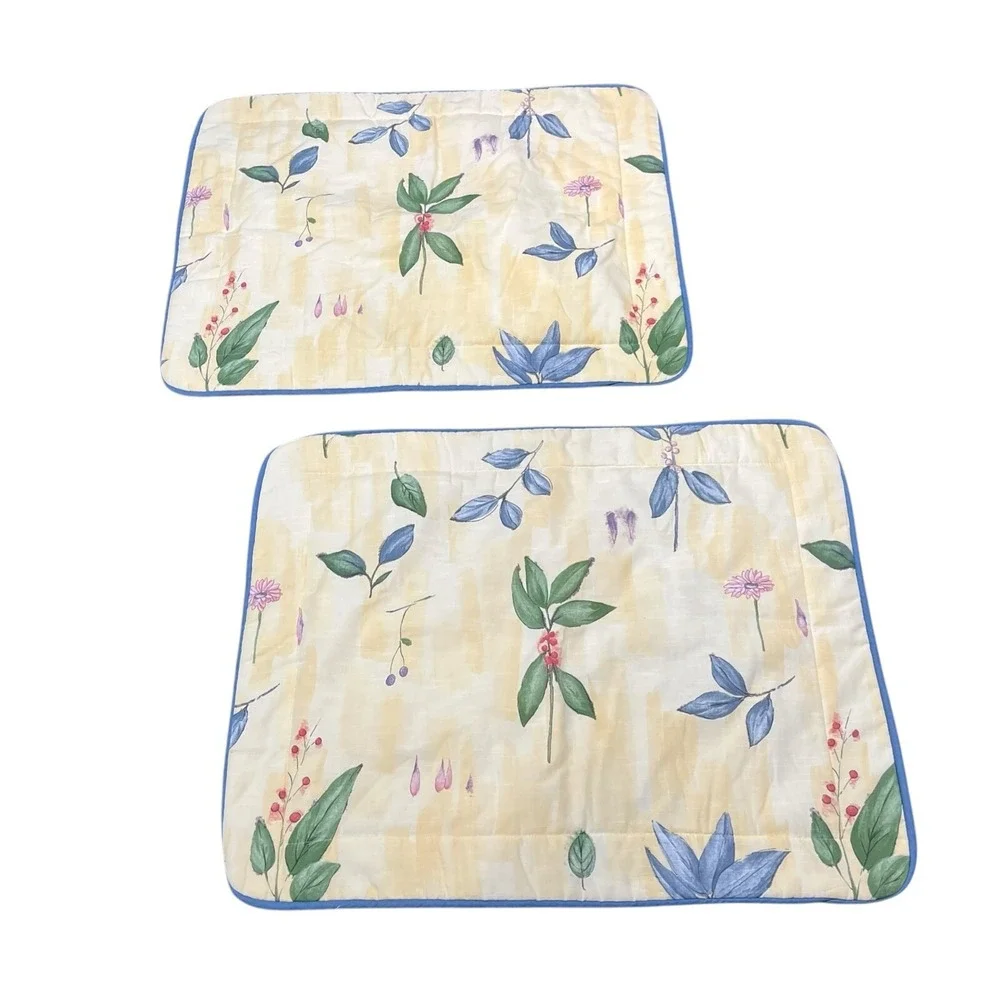Croscill Botanica Gazebo Pillow Standard Sham Set Yellow Floral‎ Garden Print